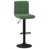 Bar Stool Set of 2 Dark Green Velvet
