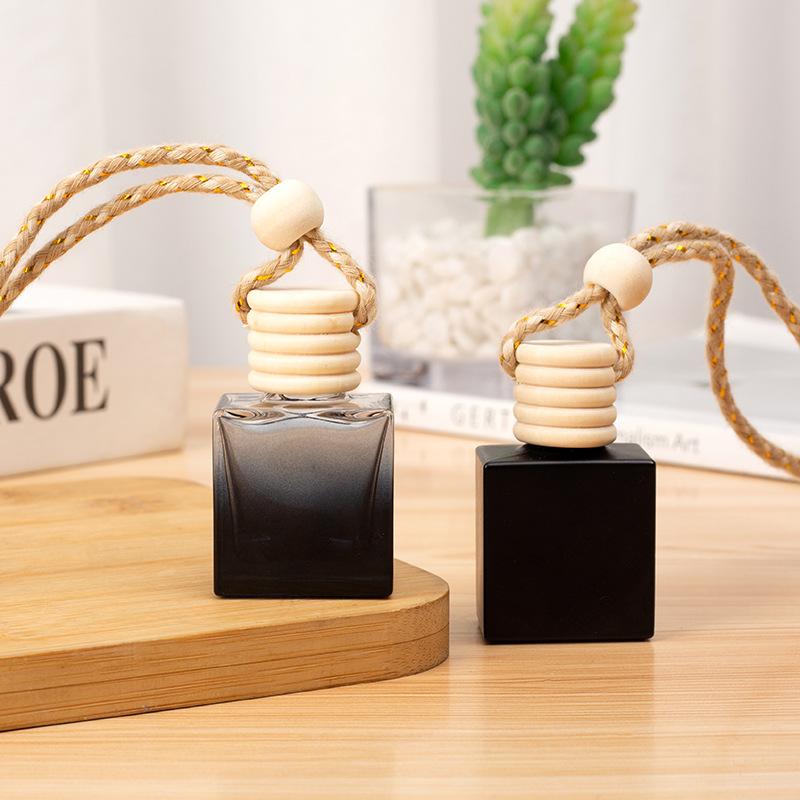 1Pc Car Perfume Empty Bottle Pendant Fragrance Oil Diffuser Rearviewmirror Car Interior Car Mounted Perfume Hanging Empty Bottle
