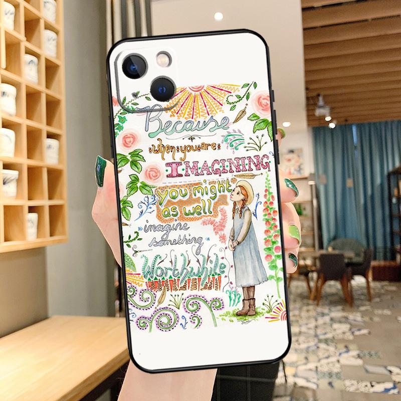

Anne of Green Gables Phone Case For iPhone 13 Pro Max 16 15 11 12 14 17 Pro Max mini 15 16 Plus 16e 17 Air Cover iPhone 13Pro MAX