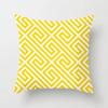 Yellow Flower Pillowcase Office Living Room Home Pillowcase Car Ornaments