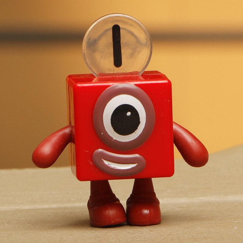 Nuovo Set di Action Figure Blocchi Numerici 1-10 Set Completo Impilabile Giocattolo per l'Apprendimento della Matematica Blocchi da Costruzione Strumento Educativo Regalo