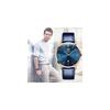 Men's Ultra-Thin 6.5mm Casual Business Watch Japanese Quartz Movement 40mm Leather Band