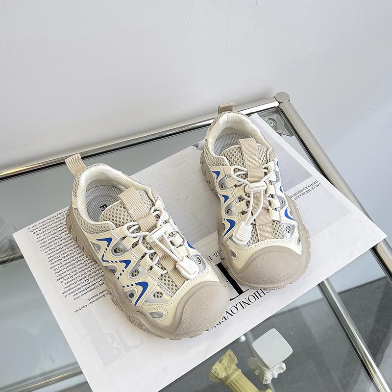 Summer Boys Hollow Sports Shoes Children's Mesh Casual Girls Soft-soled Shoes Dad Shoes Breathable and Comfortable