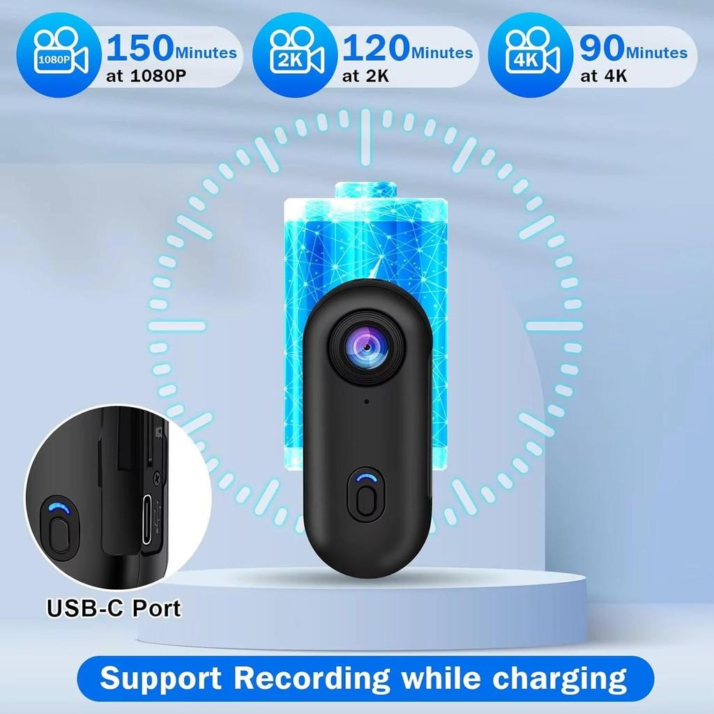 H88 Motorcycle Mini Recorder Finger WIFI Action Camera Lightweight POV Motorcycle Road Sport Cam Bicycle Vlog Pet Body Camera