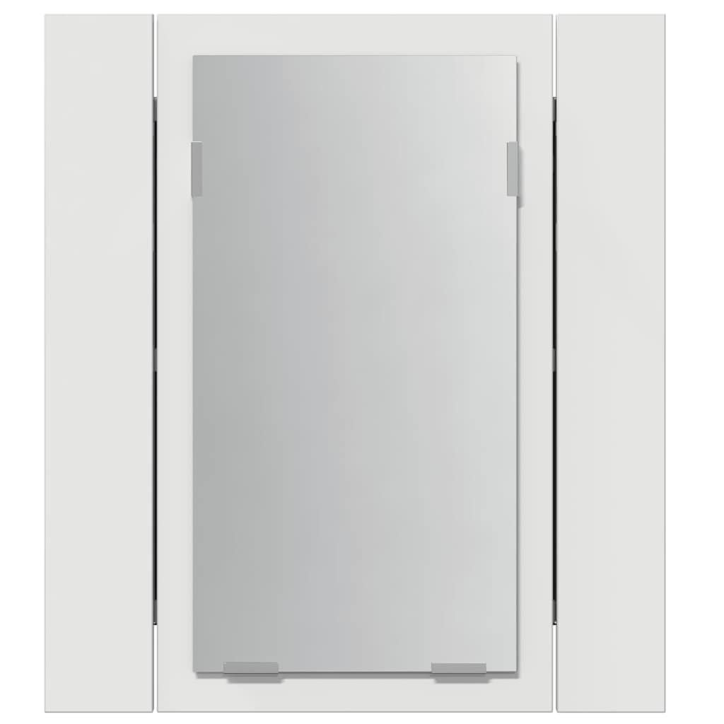 LED Bathroom Mirror Cabinet White 40 X 12 X 45 Cm Acrylic