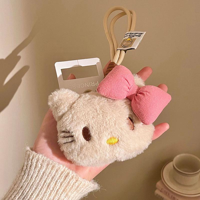 Adorable Cartoon Bear Plush Keychain Pendant for Backpacks & Phones