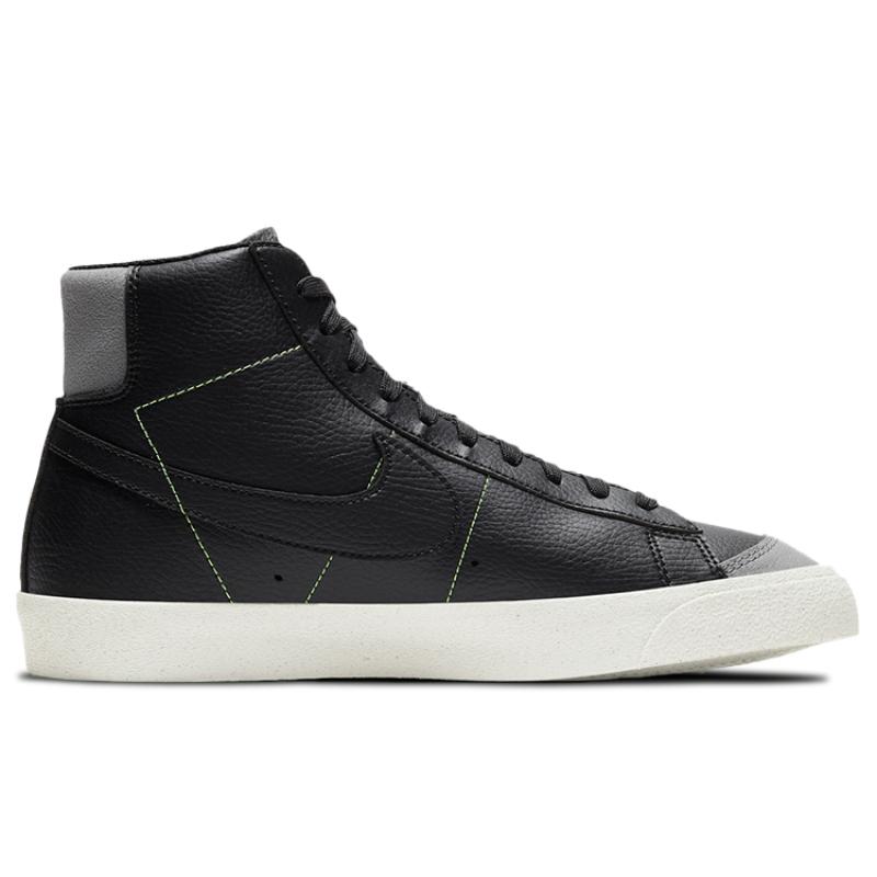 Nike Blazer Mid '77 Vintage 'Recycled Wool Pack   Black Electric Green' Sneakers Skateboard Shoes CW6726-001