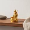 Miniature Golden Buddha Statue Palm Size Small Portable Buddhist Figurine Sitting Buddha Statue Feng Shui Religious Decor
