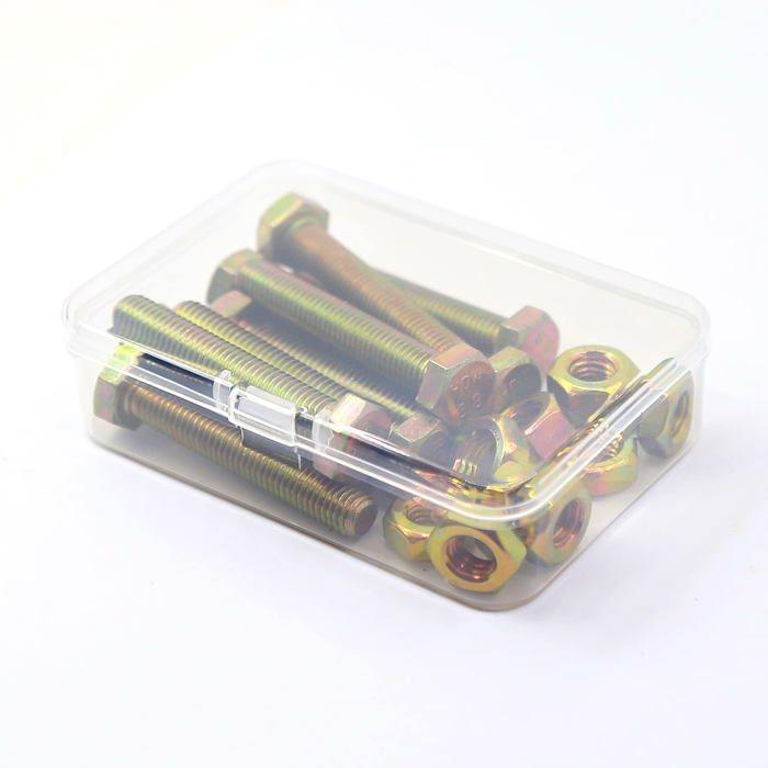 Boulon - minher - kohlenstoffstahl - acier au carbone - lot de 10 - résistant jusqu'à 800 degrés