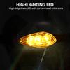 Universal Motorcycle LED Turn Signal Light Amber Flasher Indicator Waterproof Warning Blinker Rear Tail Lights for Motor Scooter