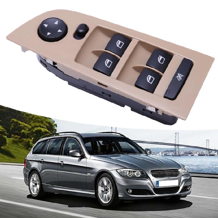 Driver Door Window Control Button, Mirror Adjuster Button Panel with 12V Layout for E91 E90 318i 320i 325i 335i 2005-2012