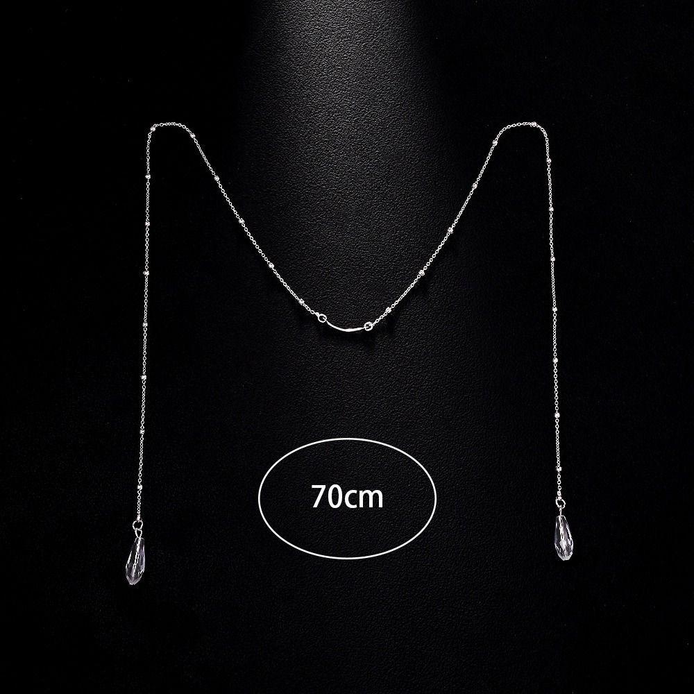 Handmade Design Bead Mask Chain Simple Style Tassel Decoration Metal Mask Chain Sexy Design Feather Face Chain Prom Accessories