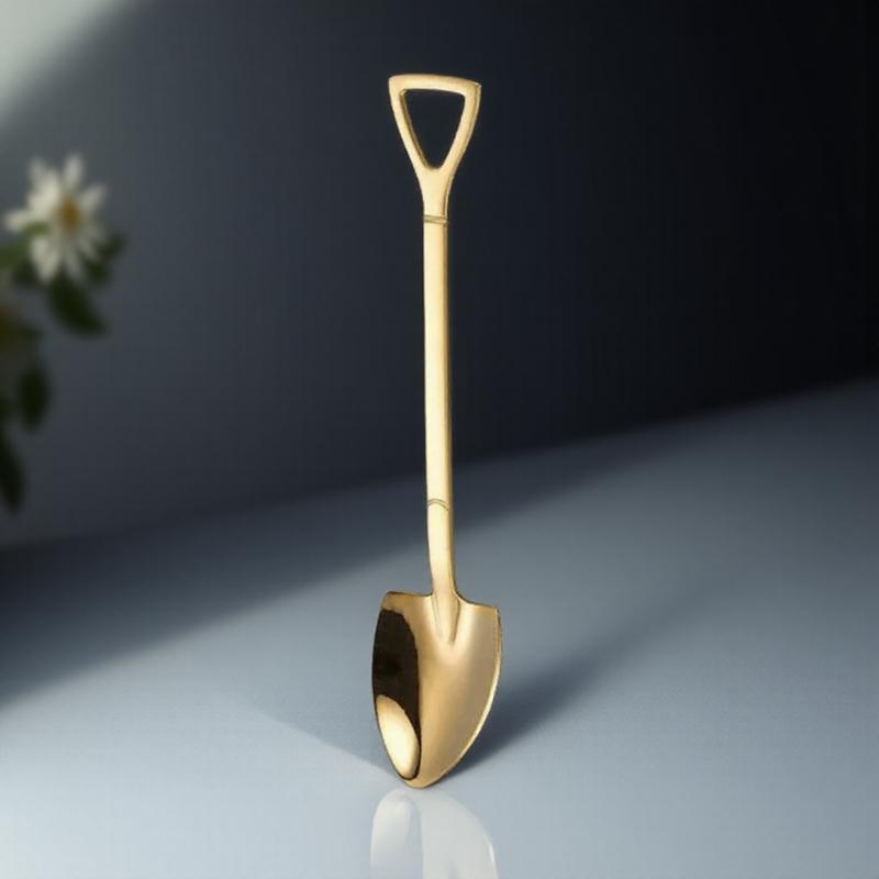 1PC 304 Stainless Steel Vintage Coffee Scoop Ice Cream Scoop Creative Tea Scoop Fruit Fork Fashion Cutlery Set