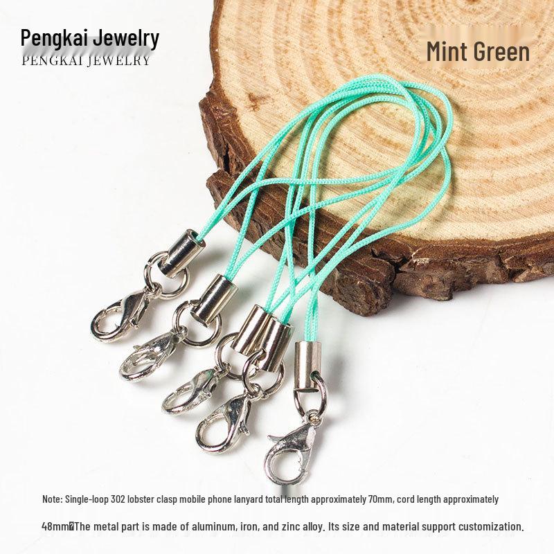 

Красочные аксессуары для украшений ручной работы: Ремешки для мобильных телефонов с карабином и наконечником шнура из сплава