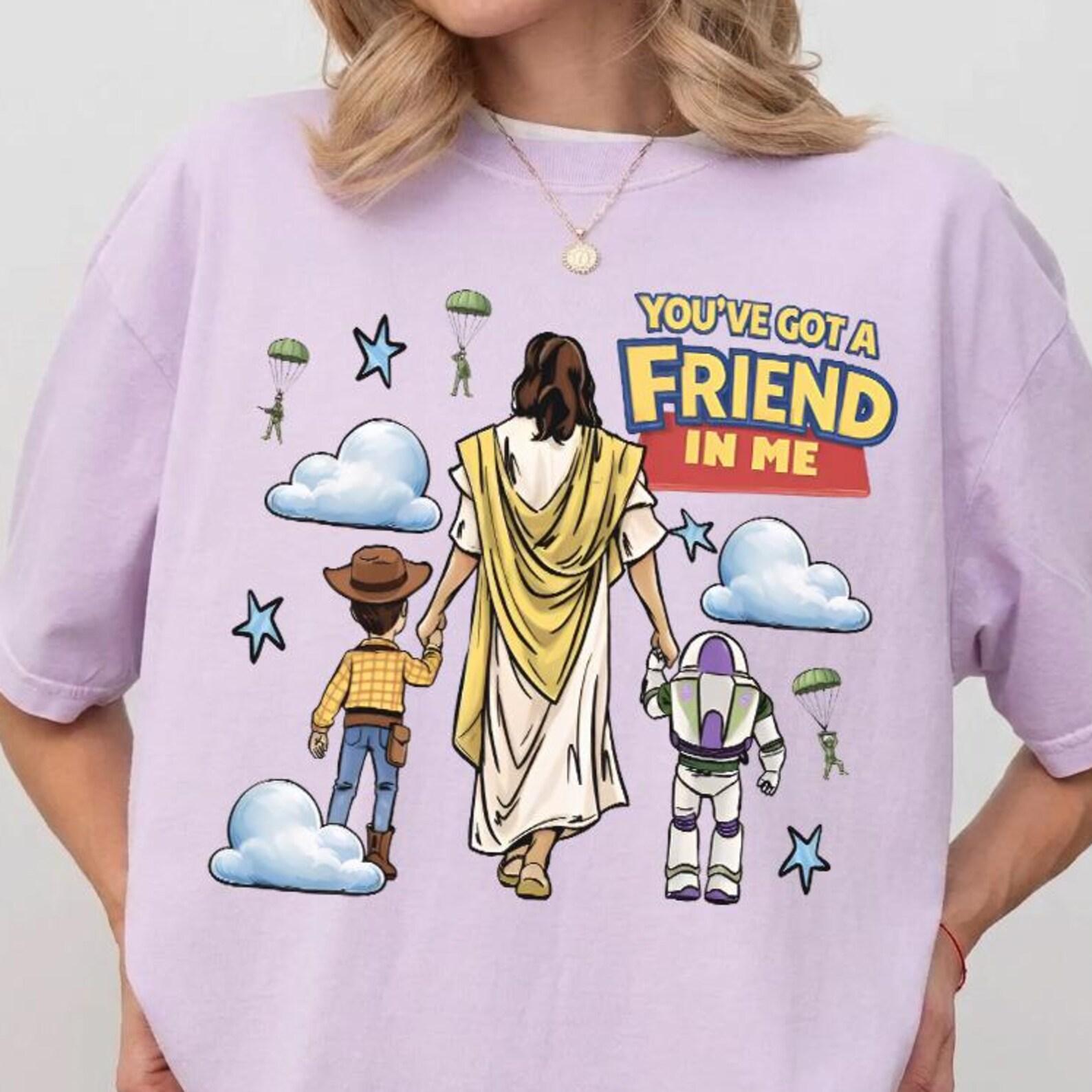 Toy Story Jesus Shirt - You ve Got Friend In Me Shirt,Toy Story Tshirt,Retro Disneyland Gift,Disney Trip Tshirt M