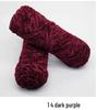 Chenille Goldenes Samt Mehrfarbiges Garn für DIY Handstricken, Mittlere Dicke, Glänzendes Finish