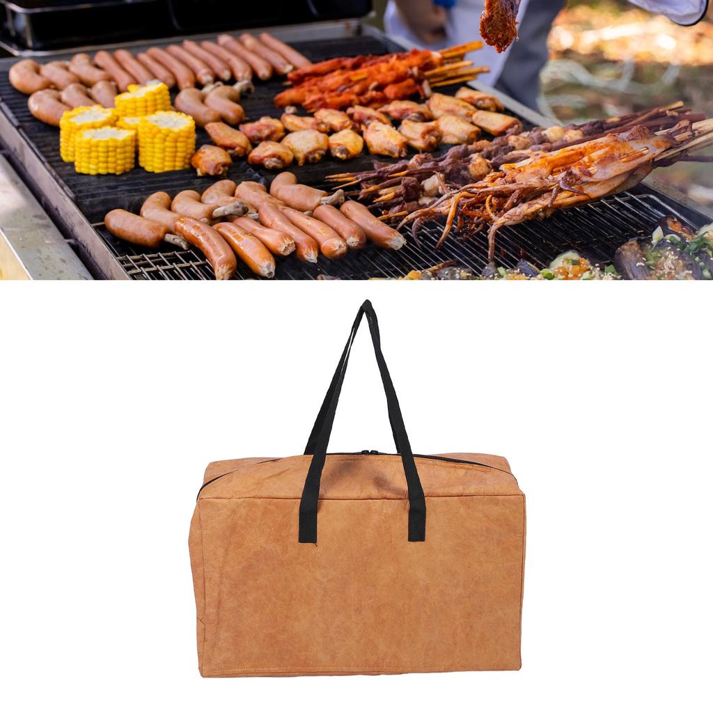BBQ Blanket for Resting Meat Aluminum Foil Foldable Reusable Zipper Opening Dual Handle Insulated Brisket Resting Blanket