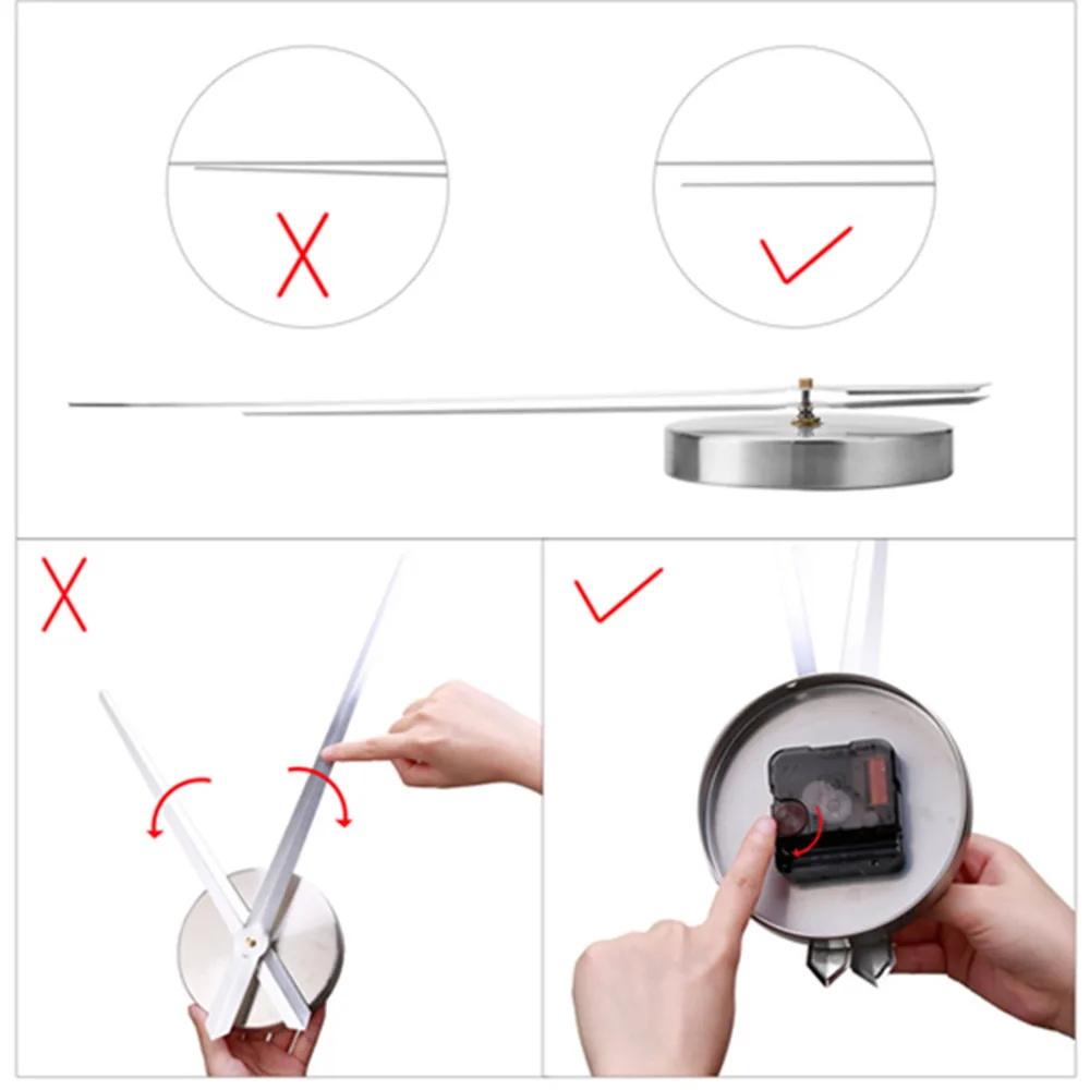 Large 3d Diy Wall Clock Accessories Punch-free Travel Time Accuracy Environmental Protection Material for Living Room Bedroom