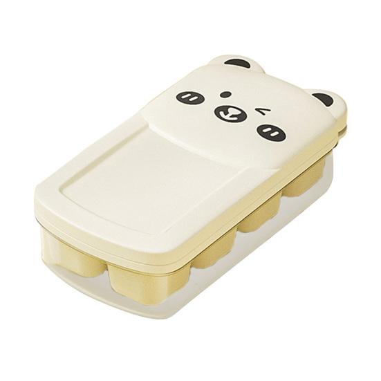 Mini Bear Ice Cube Tray with Lid Food-Grade Silicone Ice Mold Easy Release Ice Cube Maker BPA-Free Kitchen Food Freezer Tray