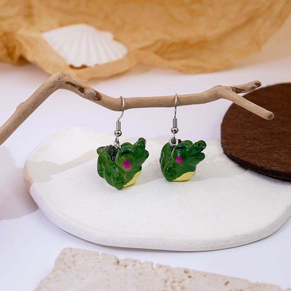 

Chicken Bear Cartoon Ear Pendant Cartoon Animal Shape Cartoon Animal Earrings Girls Gift StyleA