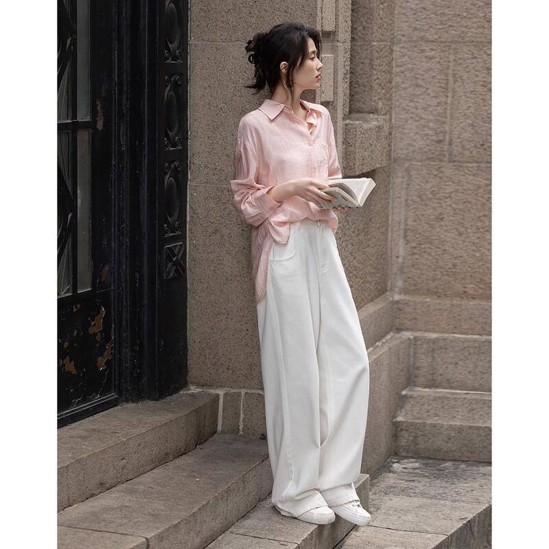 Demana Women's Irregular Stripe Loose Blouse