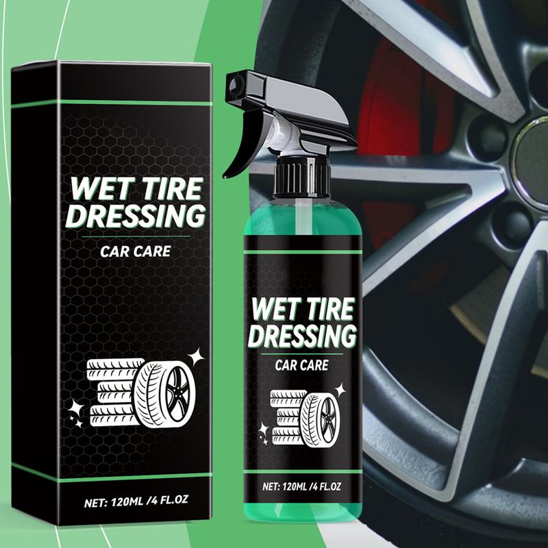 Tire Dressing 120ml Wheel Cleaner Tire Coating Effective Rim And Tire Cleaner Brake Dust Remover For Cars Trucks SUVs RVs