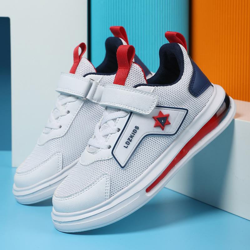 Hollow children s shoes sports shoes summer boys single net boys 2025 middle-aged and older children new board shoes girls 28