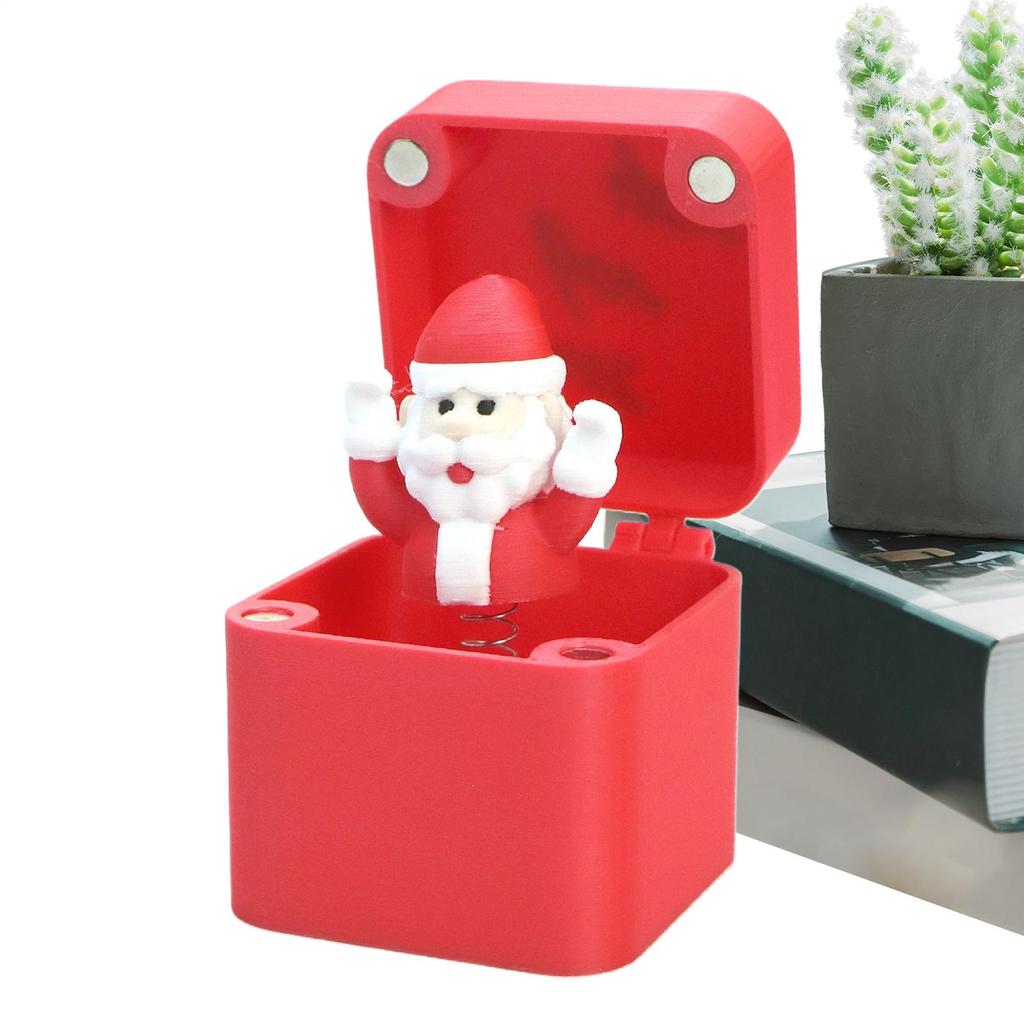 Christmas Themed S-urprise Box Christmas Decorations Hilarious Santa Claus Gift Box Kids Money Box Gag Toys For Holiday Party