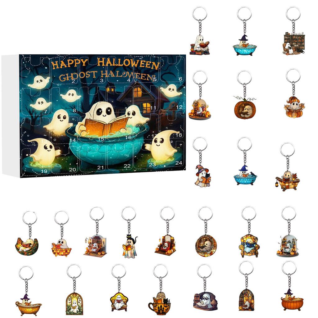 Halloween Ghost Keychain Series With Acrylic Material For Party Decor And Collectors