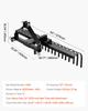 VEVOR 127 Cm Lanscape Rock Rake, 3-Point Tow Behind Landscape Rake with 17 Steel Tines, Fit Category 1 Tractors, Angle Adjustable