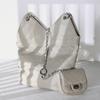 Genuine Leather Small Fragrant Rhombus Chain Underarm Bag First Layer Cowhide Large Capacity Single Shoulder Child And Mother Bag Neutral Trend