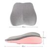 Seat Cushion Memory Foam Lumbar Support Cushion Backrest Home Car Office Seat BackrestYellow