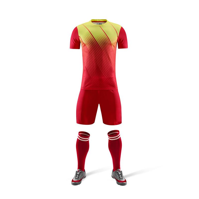A jersey for delivery, children's group buying sports jerseys, printed numbers, short-sleeved football jerseys, sets, student game training