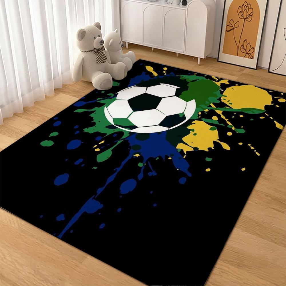 Football Game Patterned Rug Allseason Carpet For Bathroom Kitchen Home Decor New Year Gift