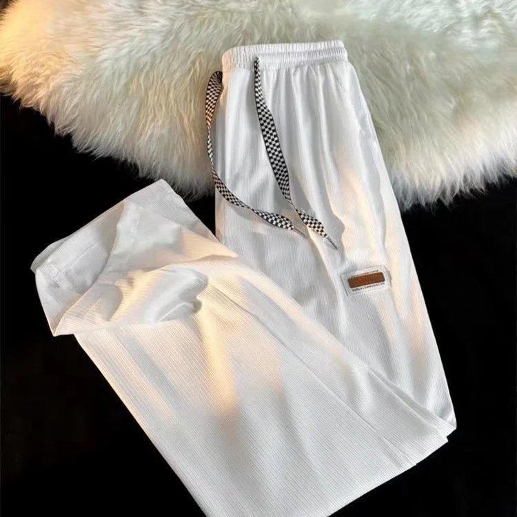 Herren Neue Sommer Gerade Lockere Sporthose Weitbein Vielseitige Hose