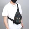 Unisex Oxford Crossbody Bag - Compact Chest Pack for Men (Lightweight & Waterproof - Perfect for Running Errands & Outings)