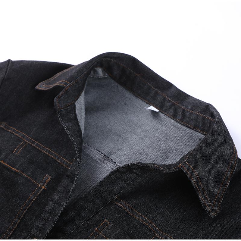 Polo Neck Slim Denim Shirt Woman Thin Long Sleeve Jcaket Commute Solid Color Short Top Simple Casual Blouses Spring and Summer New Fashion