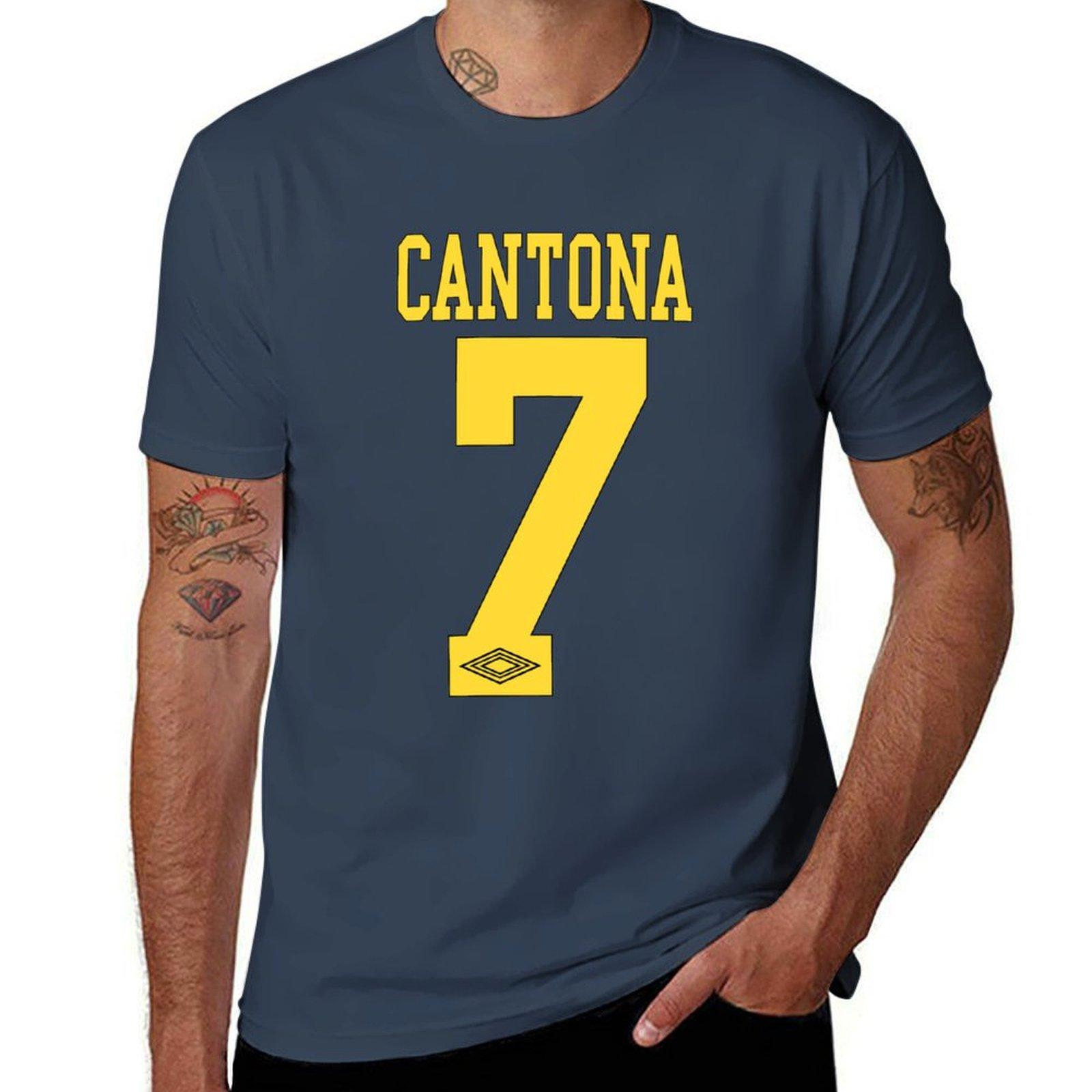 

Футболка Cantona 7 літні топи футболка на замовлення аніме фігурки чоловічі вінтажні футболки L