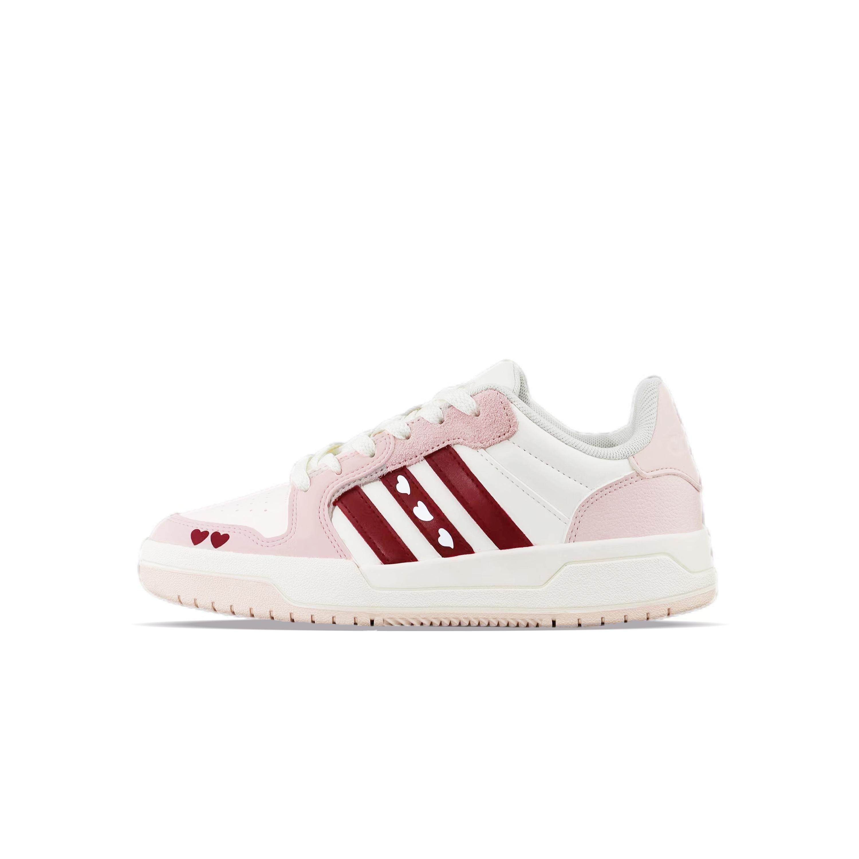 Adidas Neo Entrap Abrasion Resistant Low top Skateboard Shoes Unisex Pink IE3904(Team840-) 38⅔