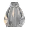 Sweatshirt Zipper Jacket Men's Spring and Autumn Top Loose Casual Hooded Cardigan