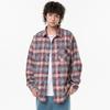 New Japanese Mid-length Shirt for Spring for Men's Fashion Trend Casual Plaid Shirt