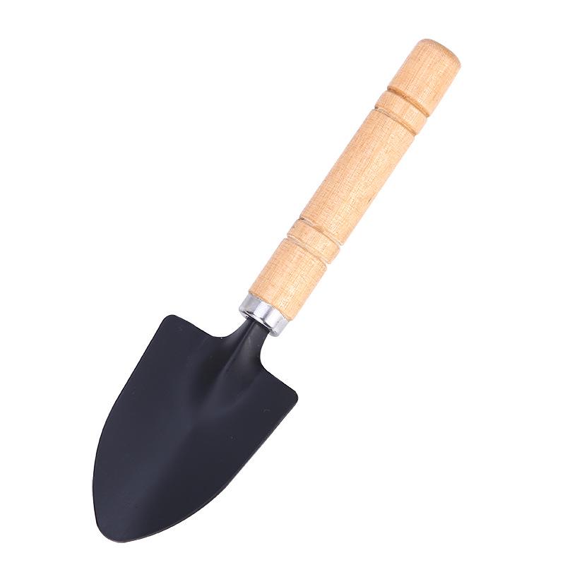 Thick Handle Gardening Shovel Set: Mini 3-Piece with Shovel, Rake & Succulent Flower Tools
