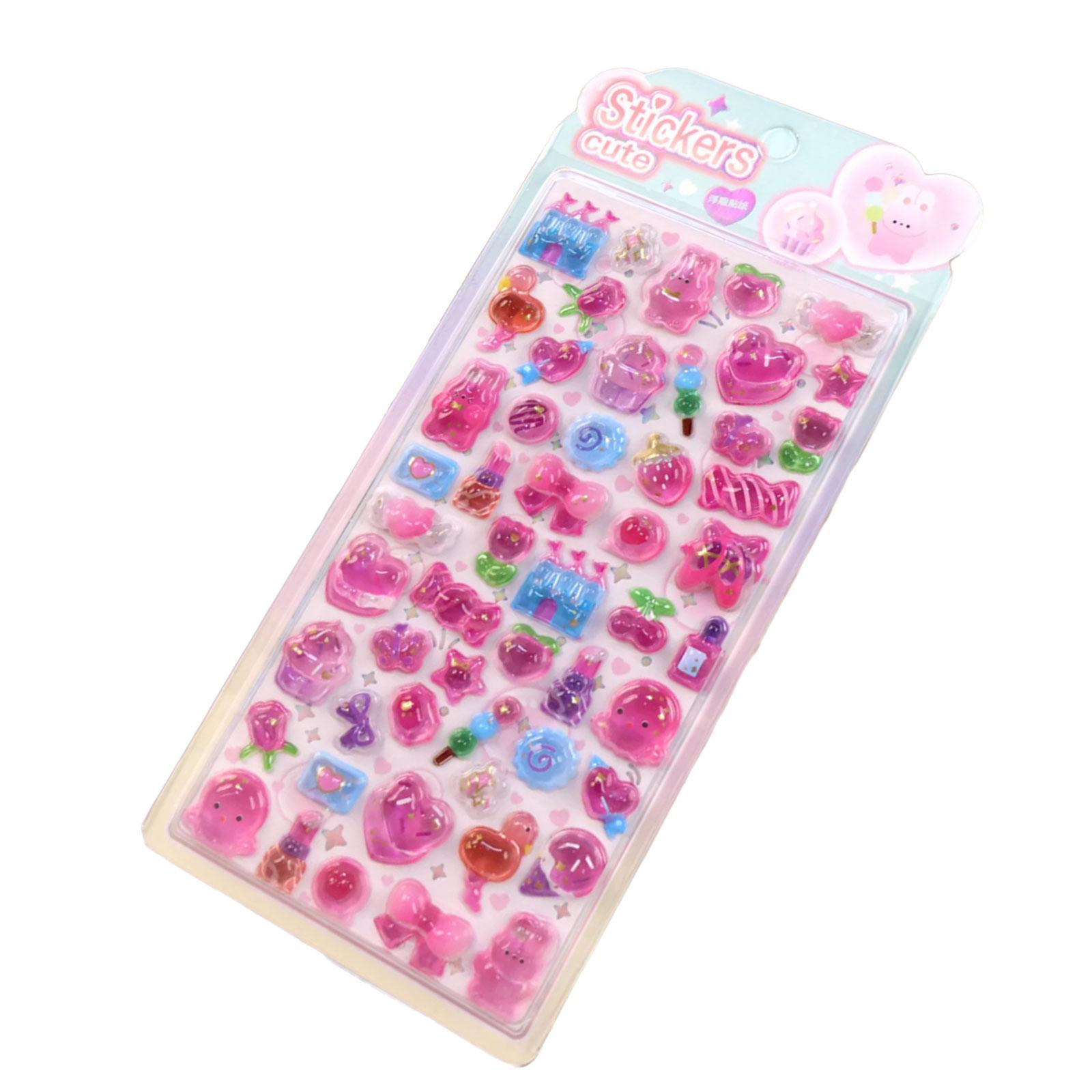 Easy To Apply Removable Decorative Cartoon 3D Sticker for Creative Journals and Wall Decoration