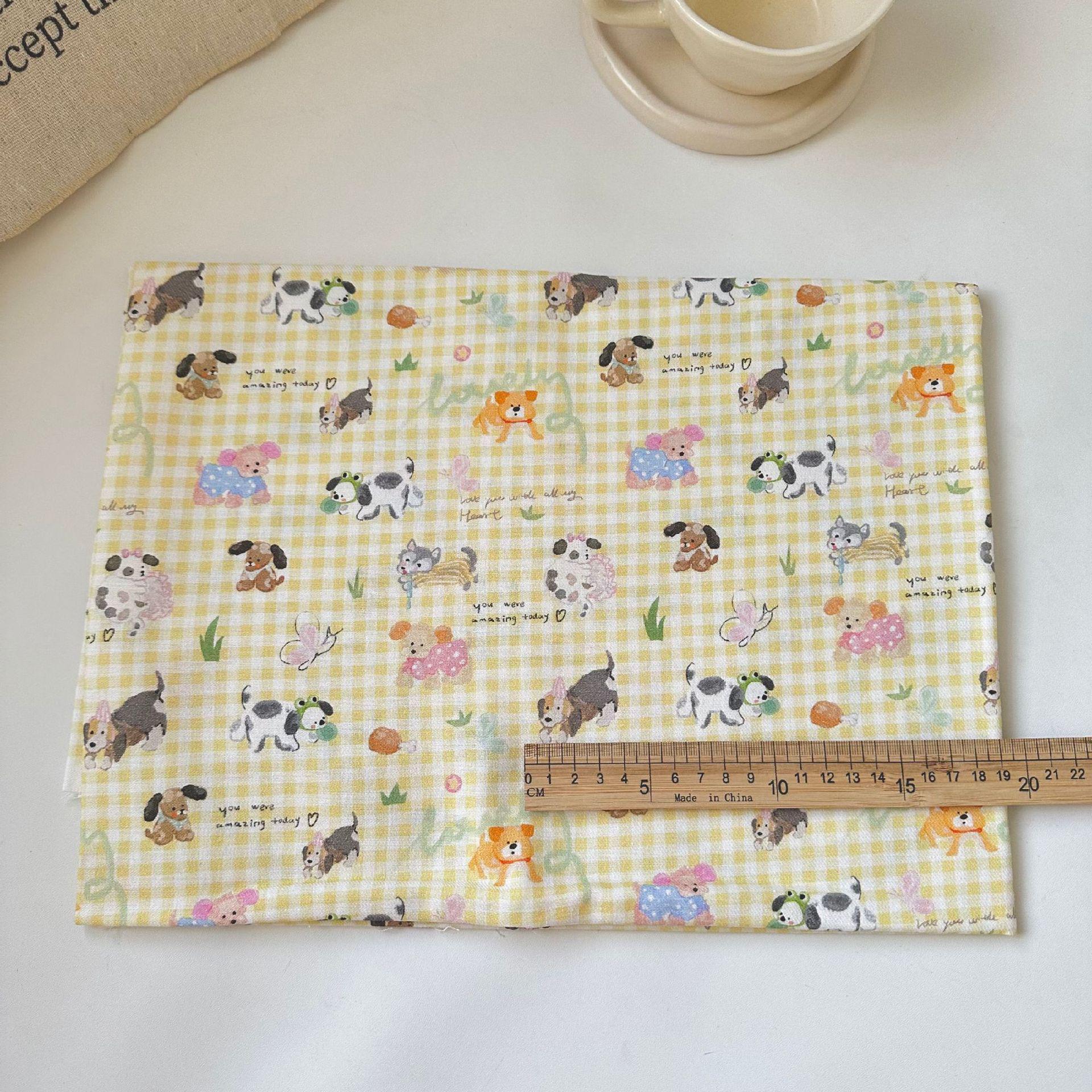 

Puppy Playground Plaid Cotton Sleepwear Dress & Handbag for Women and Children 95cm