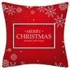 Happy New Year Christmas Decoration Print Pattern Cushion Cover Home Living Room Sofa  Square Pillow