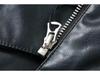 2024 A/W Women's Loose Faux Leather Coat with Removable Fur Collar - Style 24188