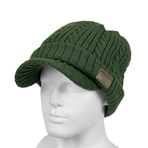 Mazume Knit Cap (with Brim) MZCP-F893 Green