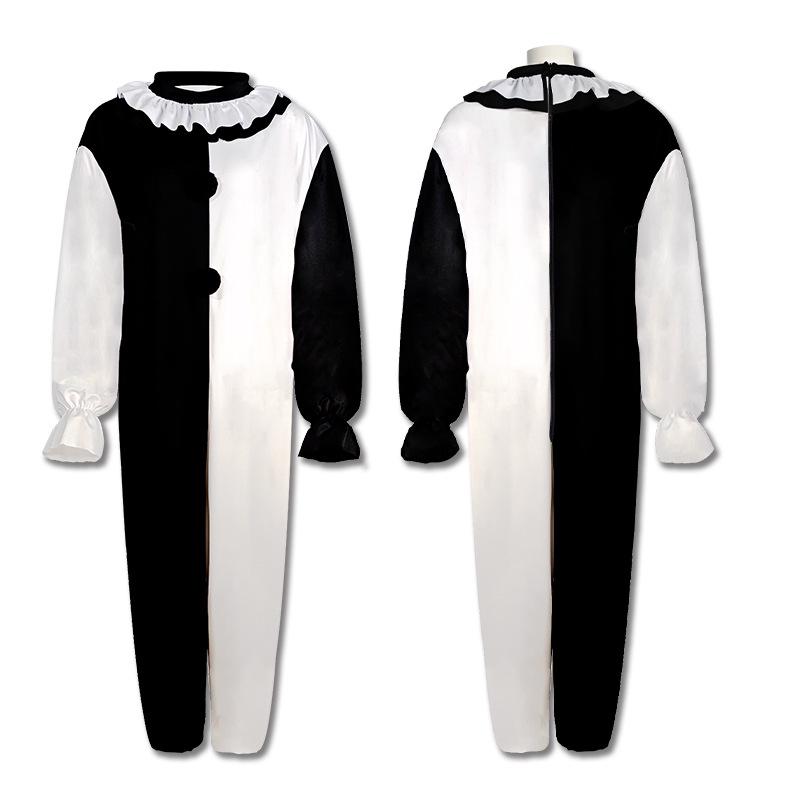 Art the Clown Halloween Costume: Terrifier 2 Black & White Cosplay for Men