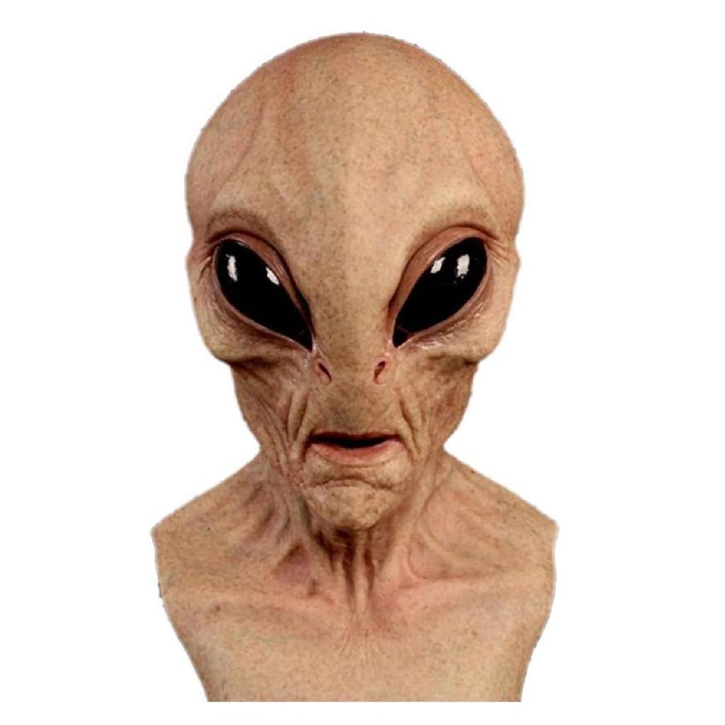 Halloween Alien Mask Realistic Evil Latex Mask for Adult Horror Fancy Dress Cosplay Novelty Halloween Costume Party Prop