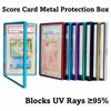 Aluminium Frame PSA/CGC Graded Cards Protector Transparent UV Protection Card Protective Case Durable Double-sided Glass